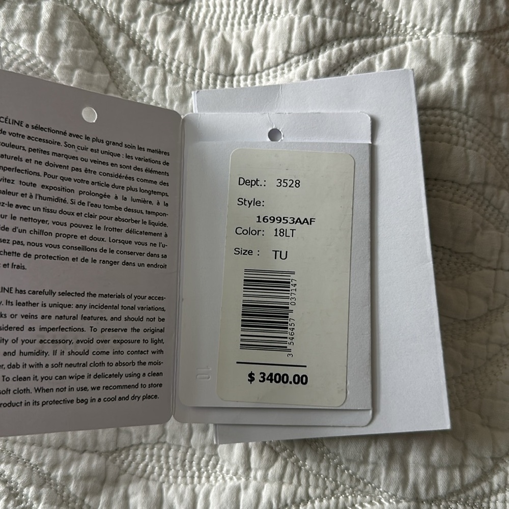 CELINE Grained Calfskin Medium Phantom Luggage in Light Beige - Picture 12 of 12